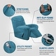 preview thumbnail 2 of 19, Enova Home Real Velvet Spandex Recliner Chair Slipcover with Elastic Bottom Side Pocket