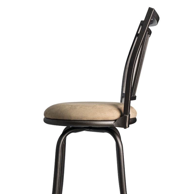 Azalea Park Metal Swivel Adjustable Height Barstool - 16.14 W x 18.5 D x 37.91-42.91 H"