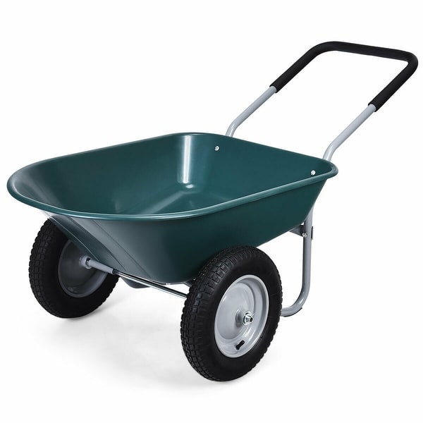Shop 2 Tire Wheelbarrow Garden Cart Heavy Duty Dolly Utility Cart