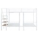 preview thumbnail 13 of 28, Modern Full over Twin-Twin Triple Bunk Bed with Storage Drawers and Staircase for Dorm, Bedroom, Convertible into 3 Beds