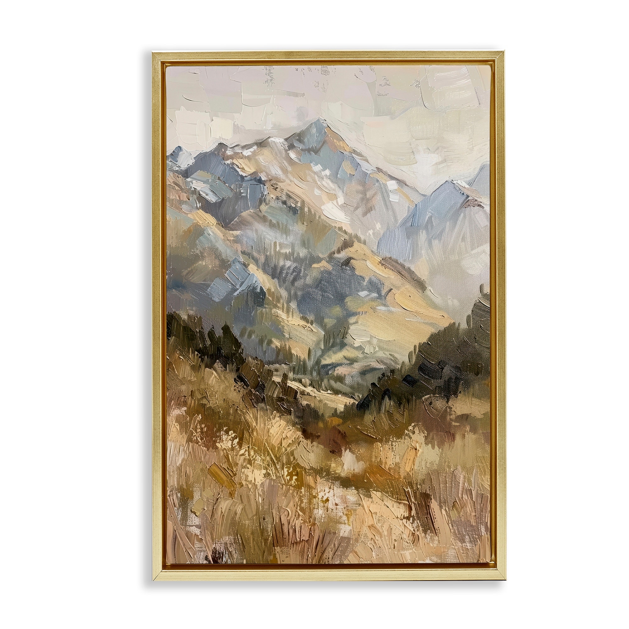 Stupell Rugged Valley View Framed Floater Canvas Wall Art Design By Petal Prints Design