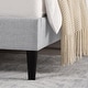 preview thumbnail 5 of 70, Spruce & Spring Eleanor Upholstered Platform Bed Frame with Vertical Stripe Headboard