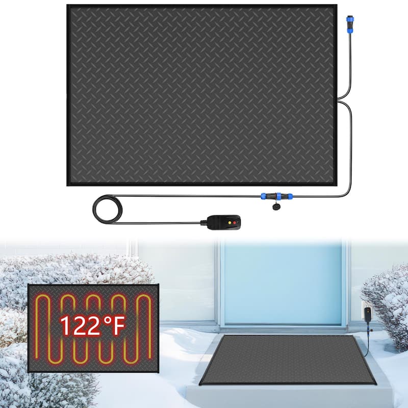 DoCred Heated Snow Melting Mat for Decks and Sidewalks