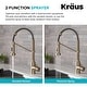 preview thumbnail 34 of 36, Kraus Bolden 2-Function 1-Handle Commercial Pulldown Kitchen Faucet