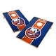 preview thumbnail 1 of 3, Vintage New York Islanders NHL Regulation 2x4 Cornhole Set Include Carry Case