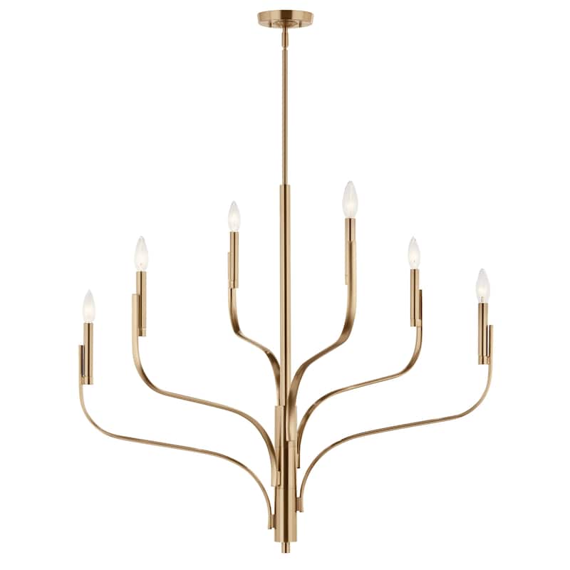 Kichler Lighting Livadia Candle Chandelier - 36.25 in - Champagne Bronze