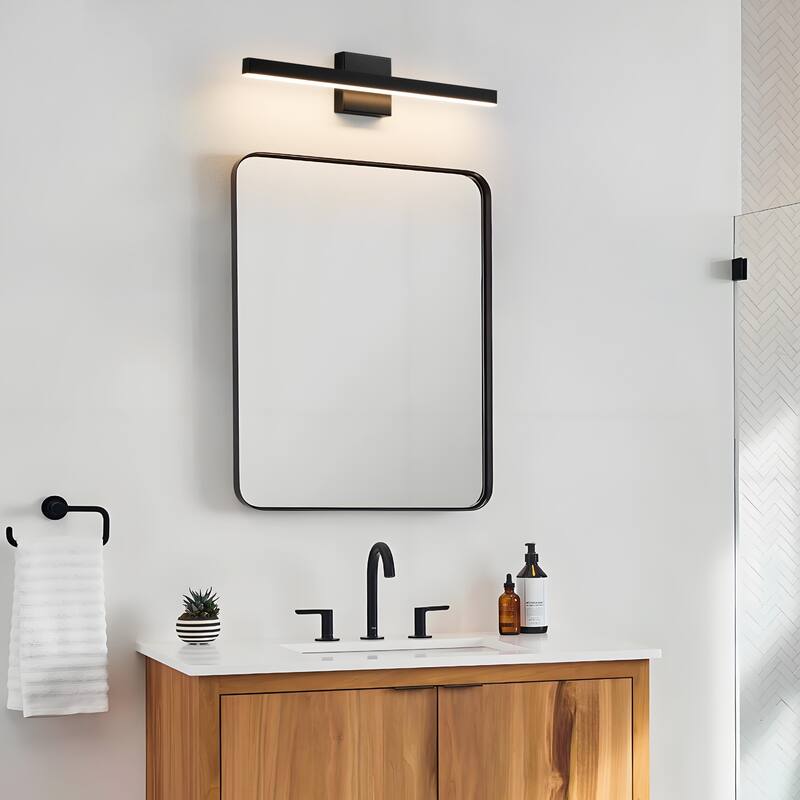 Modern Vanity Lights 3/4 Light Bathroom Dimmable Light Fixture Wall Sconce with Glass Shades