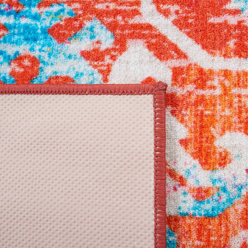 SAFAVIEH Paint Brush Machine Washable Slip Resistant Elvezia Rug