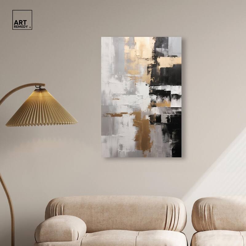 Nocturnal Alloy Canvas by Art Remedy, Gallery Wrapped