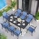 preview thumbnail 2 of 49, MAISON ARTS 7/9-Piece Patio Dining Set with Metal Rectangle Expandable Table and 6/8 Textilene Dining Chairs