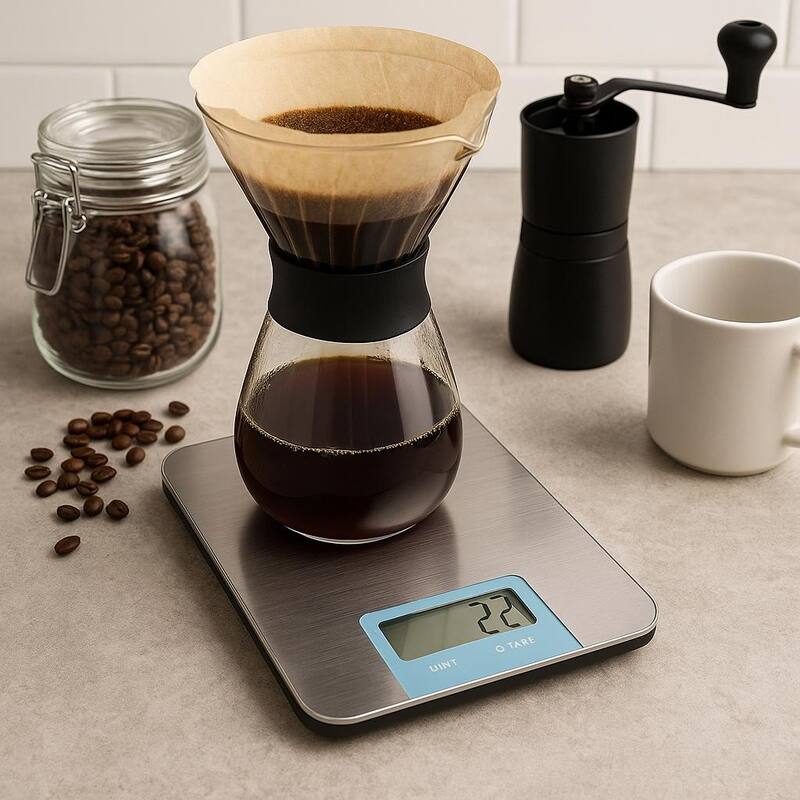 Creative Home Stainless Steel Digital Kitchen Scale with LCD Display