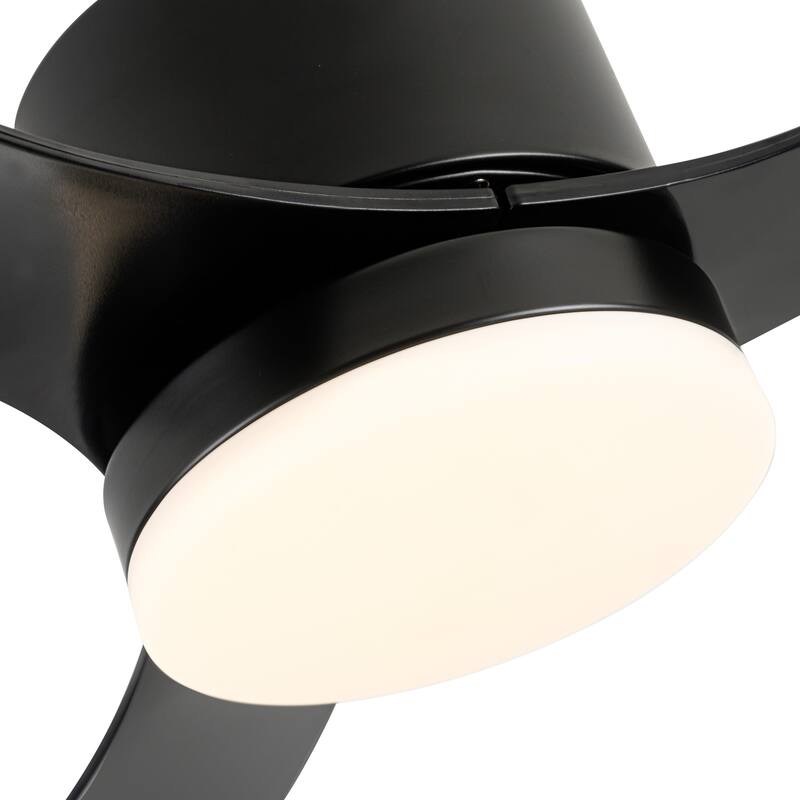52" 3-Blade Gold Ceiling Fans with LED Light Remote Control - 52 Inch