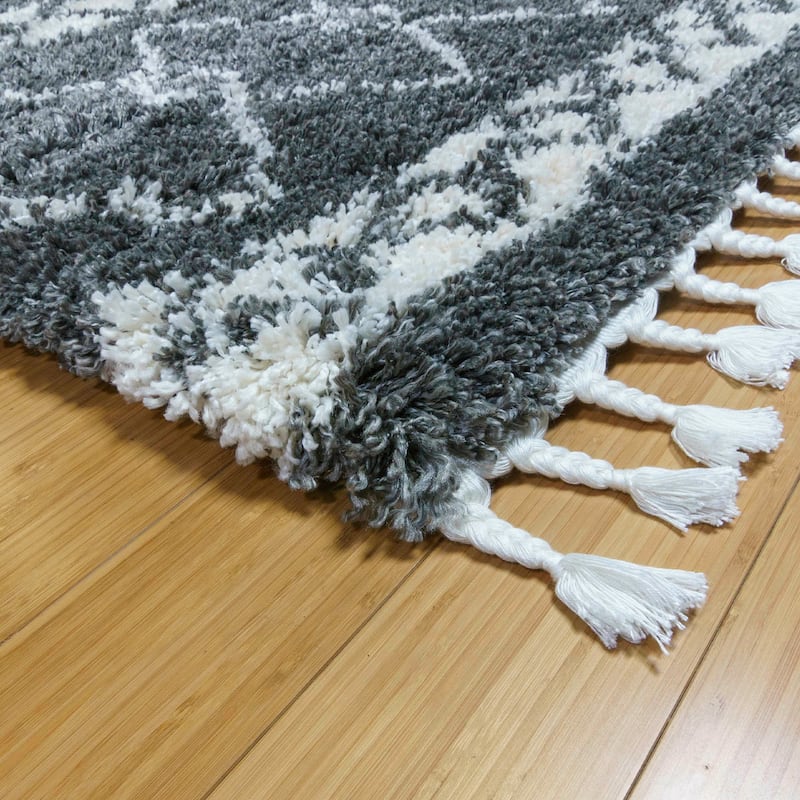 Gertmenian Zurich Modern Bohemian Plush Soft 2" Polypropylene Shag Area Rug