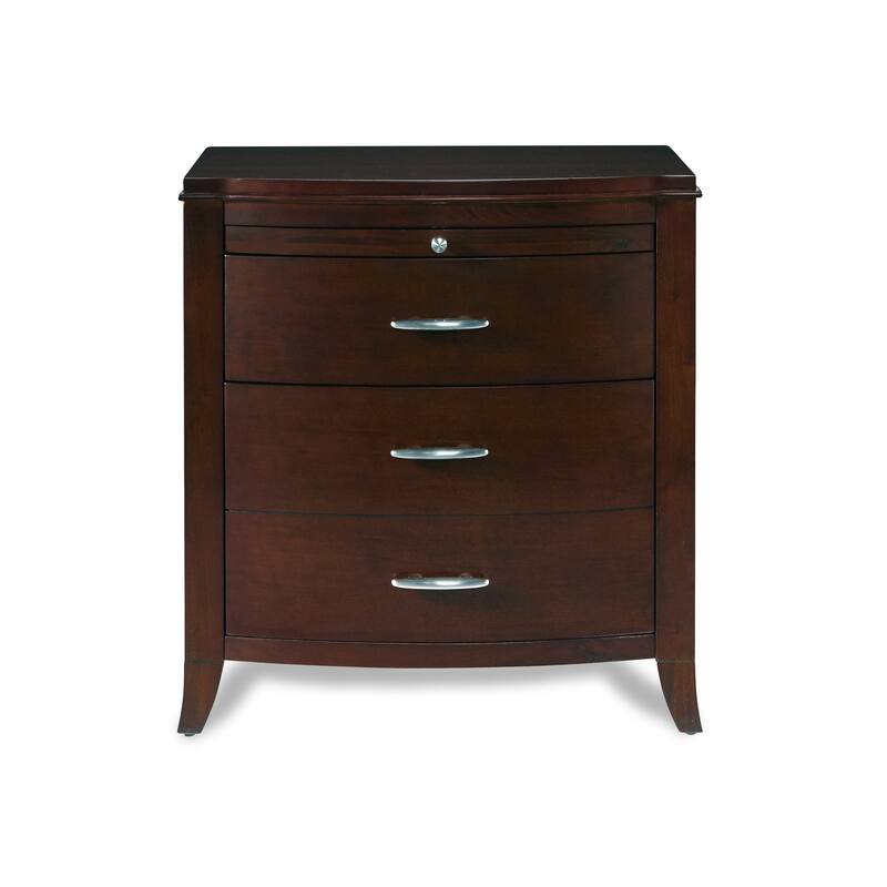 Brighton Charging Station Nightstand in Cinnamon