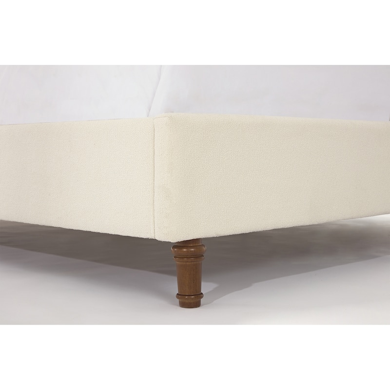 Tall Headboard Upholstered Bed Elegant Simplicity Bedroom Bed