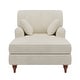 preview thumbnail 8 of 6, Roomfitters 40.5'' Chaise Lounge Chair, Oversized Indoor Sofa with Pillows and Rolled Arms, Corduroy Upholstery, Beige