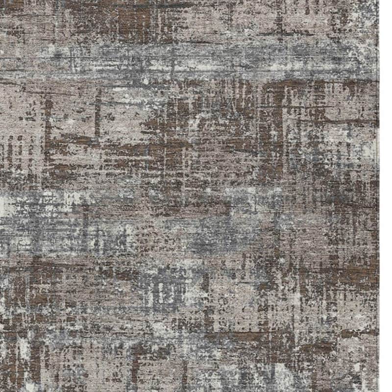HomeRoots Geometric Transitional Rectangle Outdoor Rug