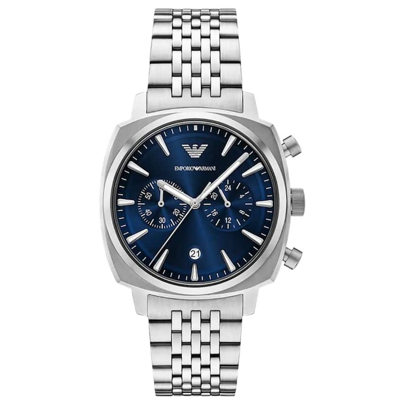 Emporio Armani Men's Ruggero Blue Dial Watch - AR11688 - One Size