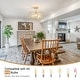 preview thumbnail 17 of 61, Zjvaive 3-Light Rectangular Semi Flush Mount Ceiling Light Farmhouse Metal Cage Light Fixture