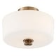 preview thumbnail 2 of 2, Travis 2 Light Vibrant Gold Ceiling Mount - 12.5'' W x 9.25'' H