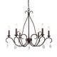 preview thumbnail 10 of 9, Farmhouse 6-Light French Country Chandelier Crystal Transitional Lights for Dining Room