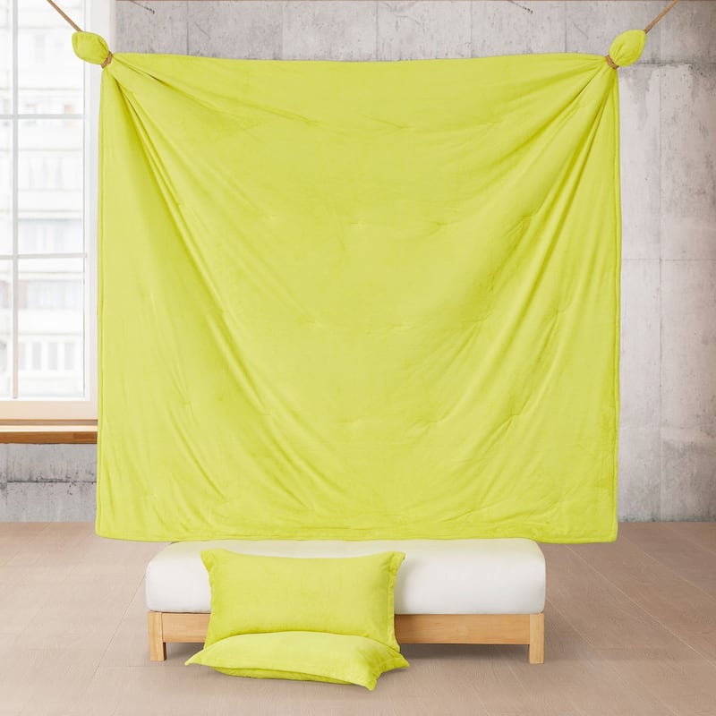 Neon Nights - Coma Inducer® Oversized Comforter Set - Neon Yellow