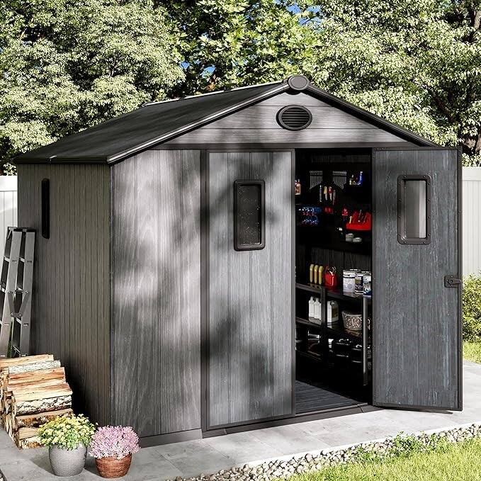 Bezseller Outdoor Storage Tool Shed with Door and Floor