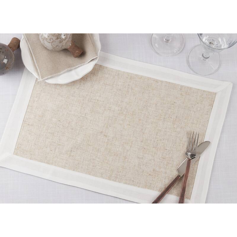 Two Tone Table Mats (Set of 4) - 14"x20"