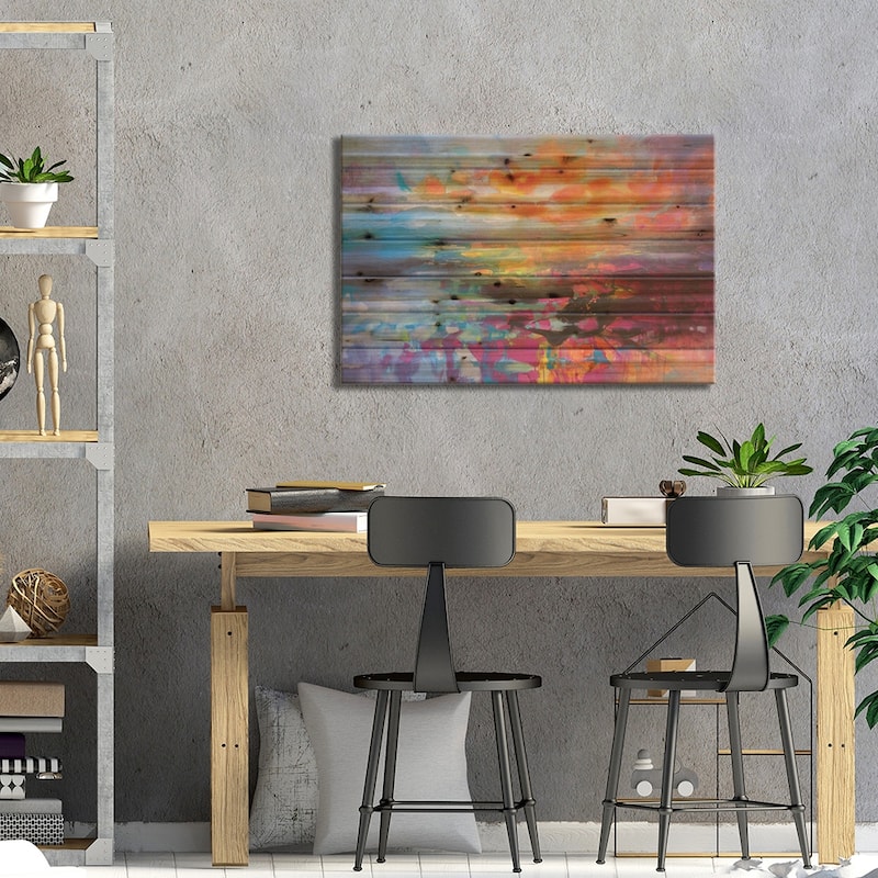 Relative Altitude Print On Wood by Scott Naismith - Multi-Color