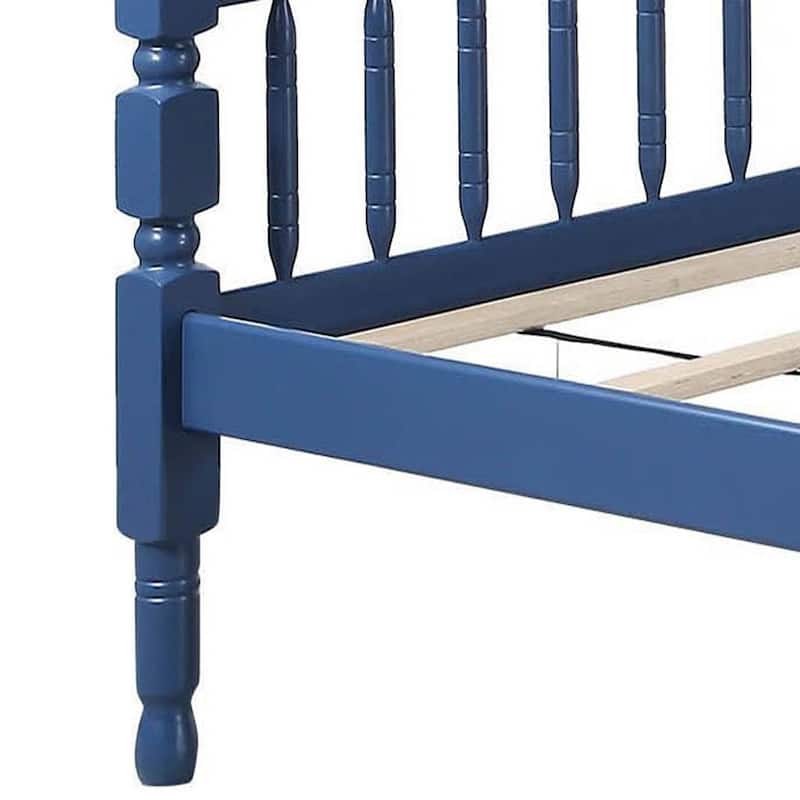 Twin-over-Twin Wood Bunk Bed with Slat Support System and Convertible Design