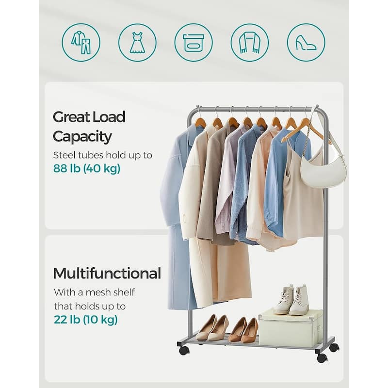 Clothes Rack with Wheels - 15.9*35.8*62.2inch
