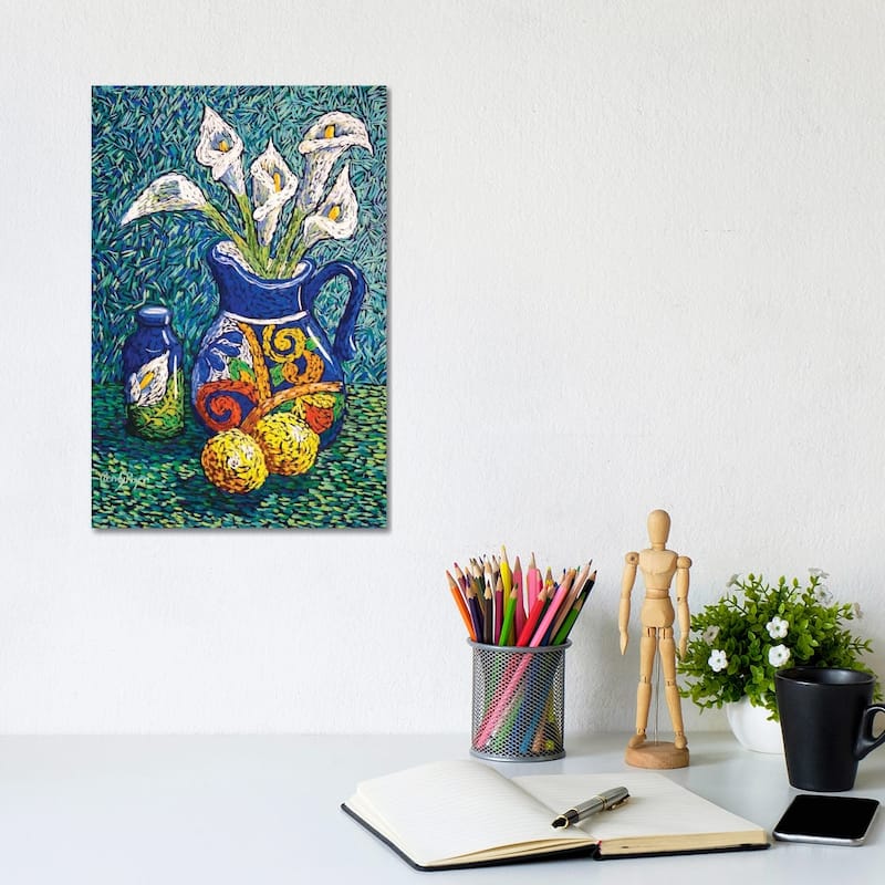 iCanvas "Talavera And Lilies" by Candy Mayer Canvas Print - 12x8x0.75