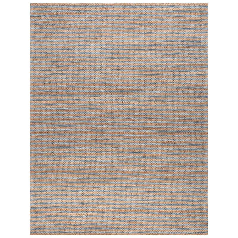 Martha Stewart by SAFAVIEH Handmade Deivi Jute Rug - 9' x 12' - Natural/Blue
