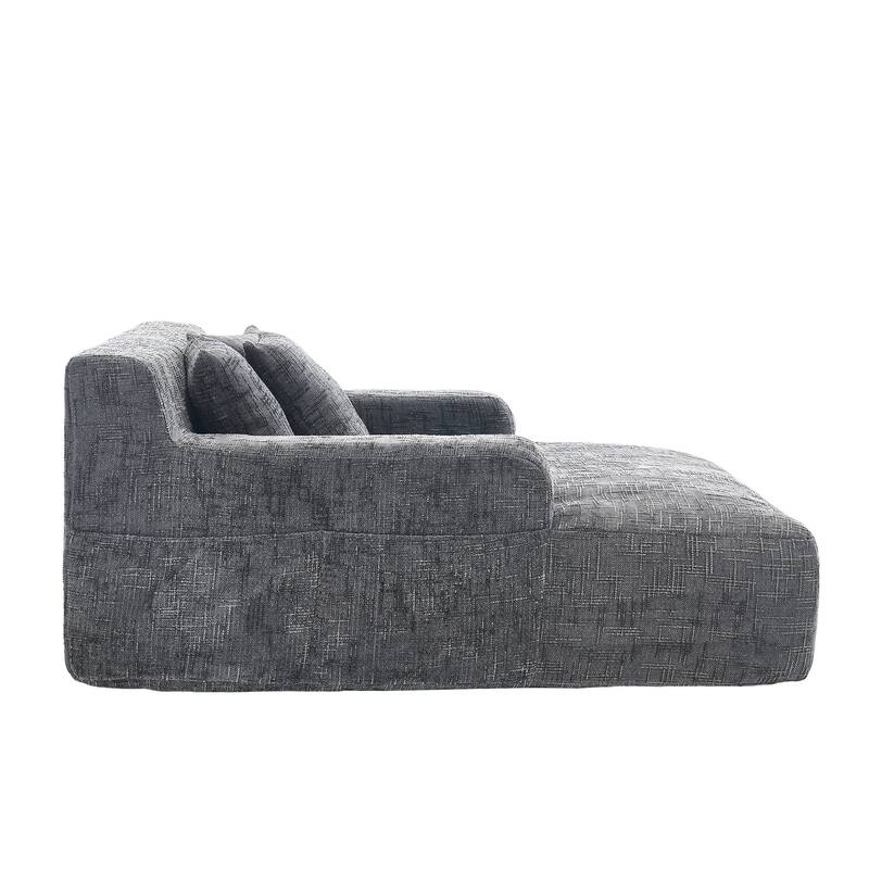 Lazy Sofa Chaise longue Armchair with three pillows and armrestsSleeping Sofa Bed Living RoomBedroomBedroomStudy Chair Bed