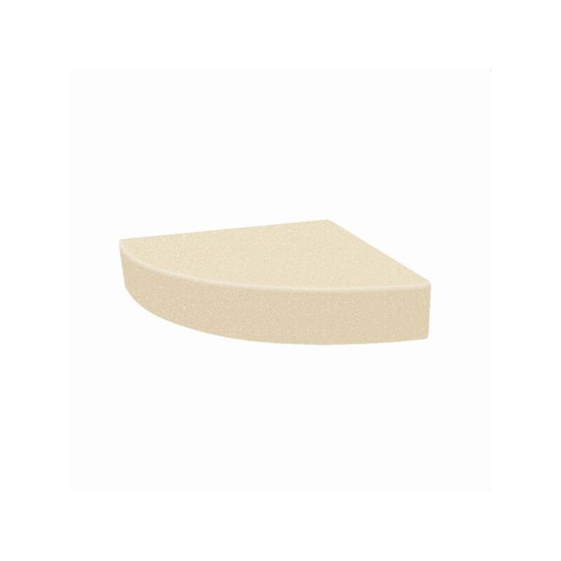 Transolid Studio 14-In X 14-In Solid Surface Wall-Mount Corner Shower Seat - 14.5" x 14.25" x 3"