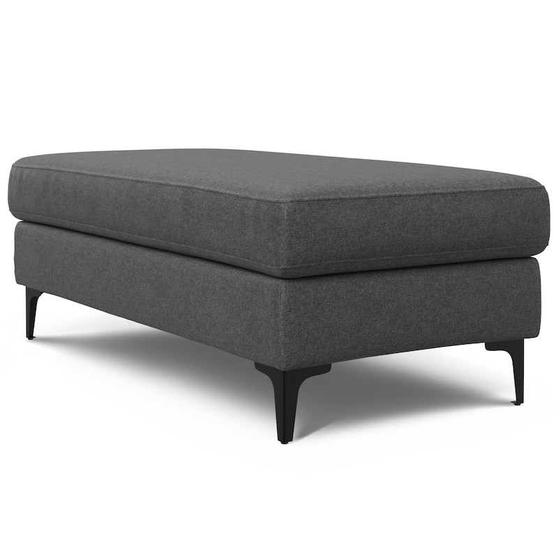 WYNDENHALL Lana Large Rectangular Ottoman in Tightly Woven Performance Fabric