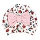 preview thumbnail 5 of 3, Baby Girls 3 Piece Lightly Quilted Itty Bitty Layette Set, Pink Floral