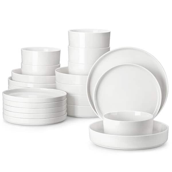 MALACASA LEAH 24-piece Porcelain Dinnerware Set (Service for 6)