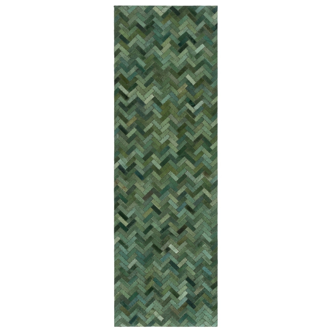 SAFAVIEH Handmade Studio Leather Frantiska Contemporary Leather Rug