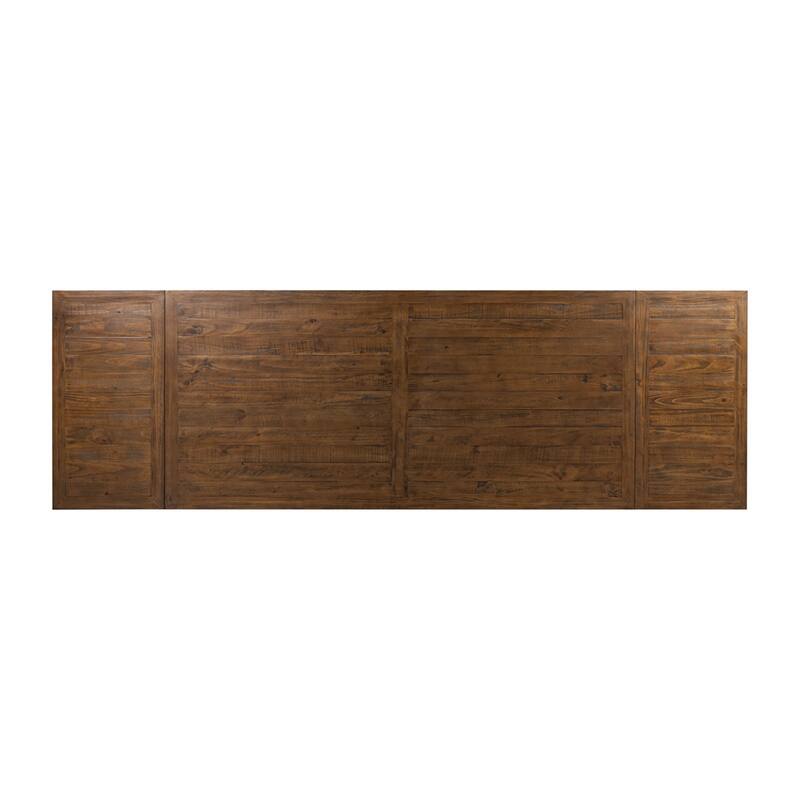 Poly & Bark Combe Solid Pine Wood Extension Dining Table (82.5" - 122")