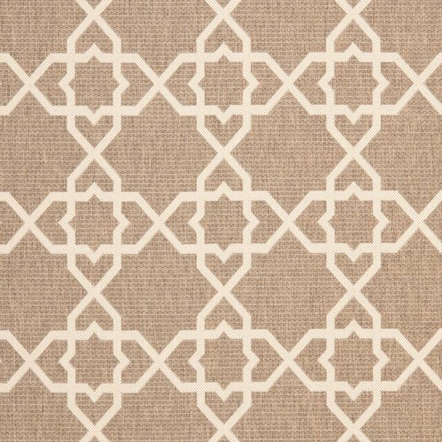 SAFAVIEH Courtyard Lawanda Trellis Indoor/ Outdoor Waterproof Patio Backyard Rug