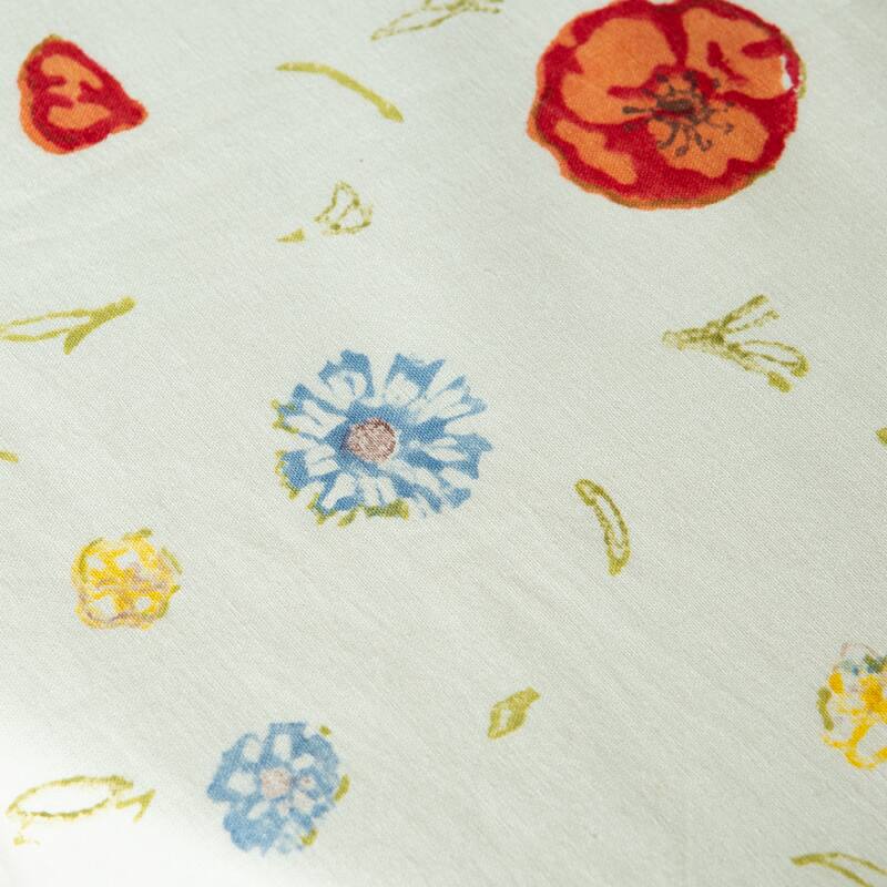 Springfields Multicolored Round Cotton Tablecloth