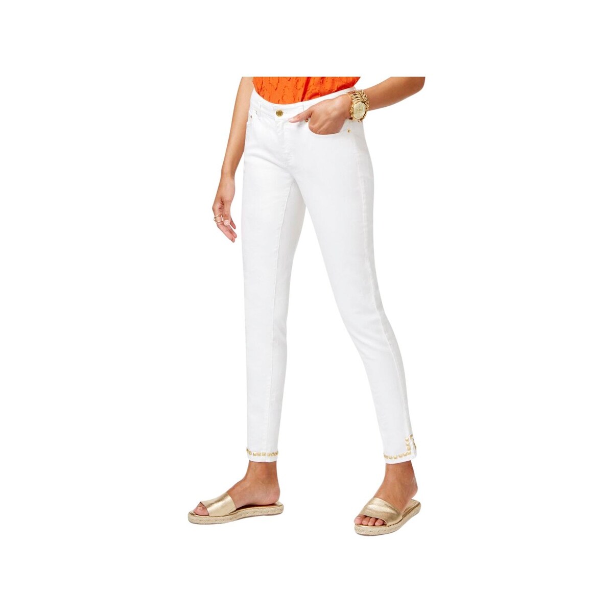 michael kors pants womens orange