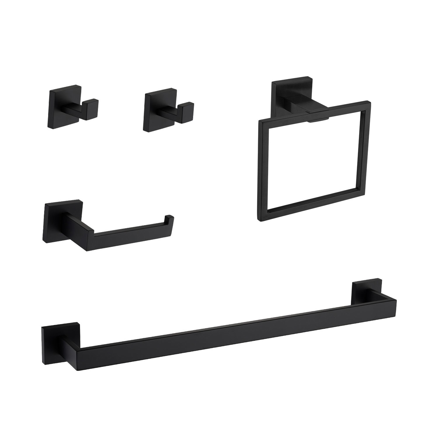 5 - Piece Stainless Steel Bathroom Hardware Accessories Set