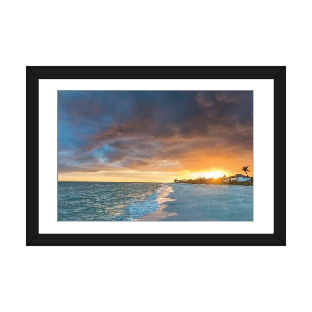 iCanvas "Sunset clouds over the Gulf of Mexico on Sanibel Island in Florida, USA" by Chuck Haney