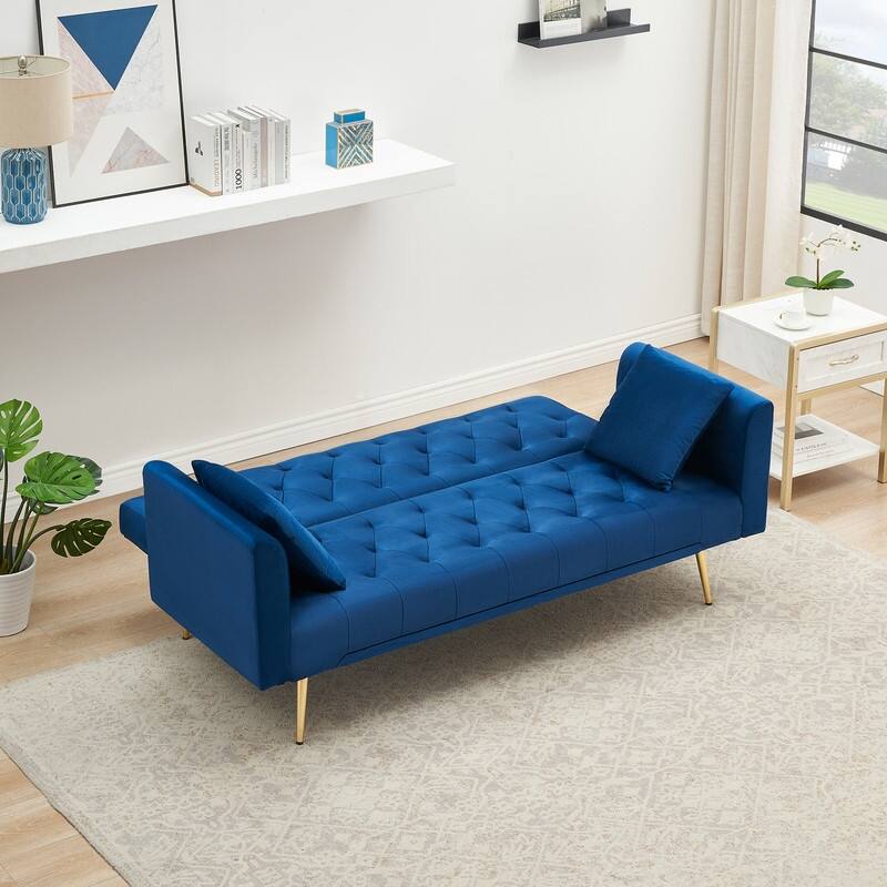 71" Convertible Double Folding Living Room Sofa Bed