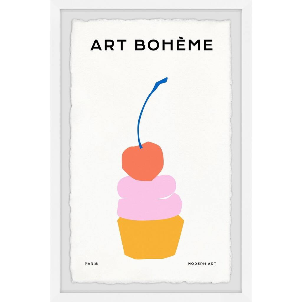 Red Cherry Framed Wall Art, Elegant Home Touch - Sophisticated Artwork for Refined Décor