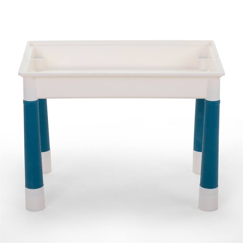 Children's Building Blocks Desk and Chair Set with DIY Building Blocks