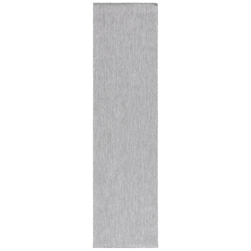 SAFAVIEH Beach House Aenne Transitional Indoor/Outdoor Rug - 2'2" x 8' Runner - Grey