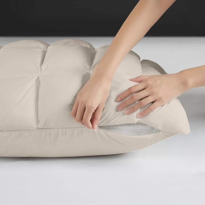 Madison Park Stay Puffed Overfilled Pillow Protector Single Piece